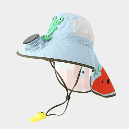 ❄️🌬️50% OFF !!!🌊Sun Protection Flap Hat with Built in Cooling Fan
