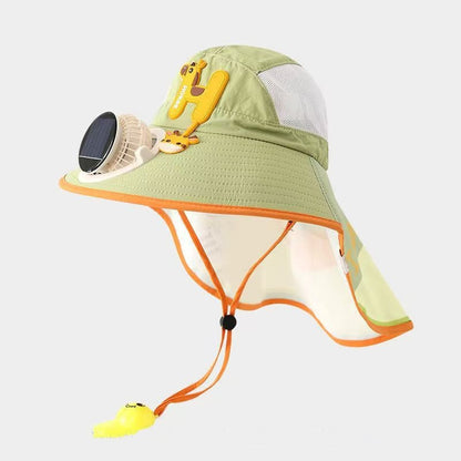 ❄️🌬️50% OFF !!!🌊Sun Protection Flap Hat with Built in Cooling Fan