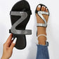 🌸Women's Rhinestone Flat Slide Sandals