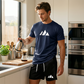 👕 LIMITED-TIME 50% OFF! ✨ Men's Short Sleeve T-Shirt & Drawstring Shorts Set – Geometric Print, Breathable, Versatile 🔥