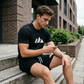 👕 LIMITED-TIME 50% OFF! ✨ Men's Short Sleeve T-Shirt & Drawstring Shorts Set – Geometric Print, Breathable, Versatile 🔥
