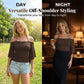 👗 LIMITED-TIME 50% OFF! ✨ Women's Off-the-Shoulder Halter Neck Top – Ring Detail, Ruched Waist, Batwing Sleeves 🌸