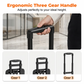 Foldable Utility Cart with Telescopic Handle and Smooth Wheels