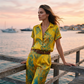 👗50% OFF!✨Women's Casual Short Sleeve Top & Pants Set – Vibrant Print, Side Pockets, Soft Fabric 🌿
