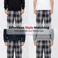 Men's Retro Plaid Loose Fit Cargo Pants
