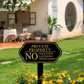 Elegant "No Soliciting" Sign with Ground Stake