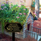 Elegant "No Soliciting" Sign with Ground Stake