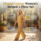 💛Women’s Striped 2-Piece Set Top & Wide Leg Pants