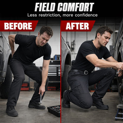 Men Waterproof Slim Fit Cargo Trousers