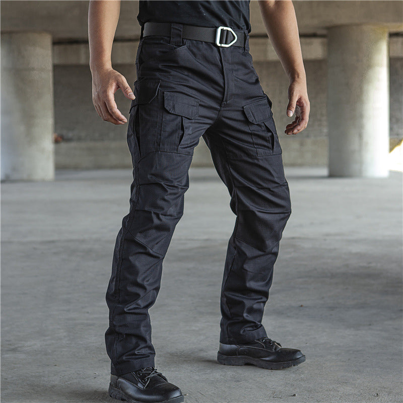 Men Waterproof Slim Fit Cargo Trousers