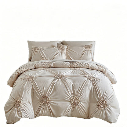 🎉 2026 Sale — Over 28,000 Sold! 🧵 Pinch Pleat Duvet Cover Set｜Wrinkle-Resistant Luxury Bedding ✨