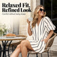 Women's Casual V-Neck Puff Sleeve Dress