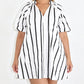 Women's Casual V-Neck Puff Sleeve Dress