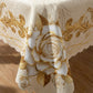 🌸LIMITED-TIME 50% OFF!⏰Waterproof Gold Rose Tablecloth