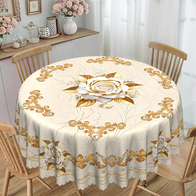 🌸LIMITED-TIME 50% OFF!⏰Waterproof Gold Rose Tablecloth