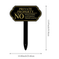Elegant "No Soliciting" Sign with Ground Stake