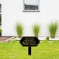 Elegant "No Soliciting" Sign with Ground Stake