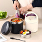 ⏳Time-Limited Special⏰Vacuum Insulated Food Jar with Folding Spoon – Keeps hot/cold for 12h – Leak-proof & portable – perfect for lunch, travel or office 🥄🌿✨
