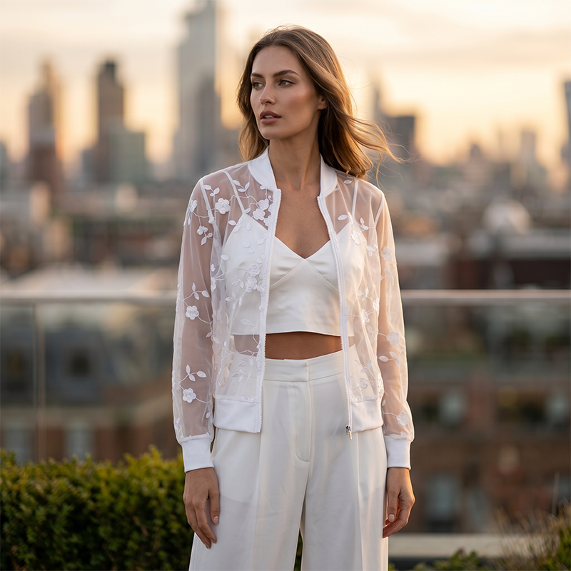 🎉 2026 Sale — Over 37,000 Sold! 👗 Women's Summer Floral Sheer Mesh Jacket – Breathable & Elegant Embroidery 🌸