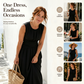 📢📢53% OFF !! ⏰Women's Sleeveless Round Neck Wrap-Waist Maxi Dress