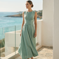 📢📢53% OFF !! ⏰Women's Sleeveless Round Neck Wrap-Waist Maxi Dress