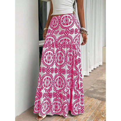 🔥50% OFF NOW🌴Women Flowy Maxi Skirt‑Light‑Weight Summer Holiday Long Skirt for Beach & Daily Wear