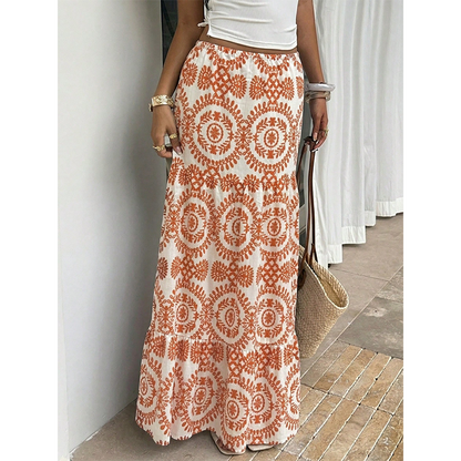 🔥50% OFF NOW🌴Women Flowy Maxi Skirt‑Light‑Weight Summer Holiday Long Skirt for Beach & Daily Wear