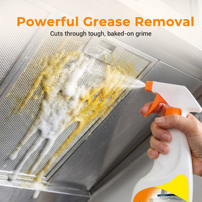 🔥50% OFF NOW🧴Heavy‑Duty Degreaser Spray‑Fast‑Acting Oil & Grease Remover for Kitchen, Garage and Car Surfaces