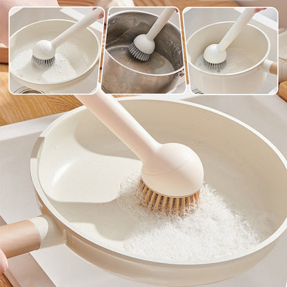 🔥50%‑OFF NOW🍳Rotatable Hanging Pot Brush Set‑Easy‑Clean Kitchen Scrub Brush for Pots Pans & Sinks