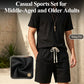 🔥50% OFF NOW🌬️ Men's Breathable Summer Lounge Set‑Soft Short‑Sleeve Top & Shorts Outfit for Daily Relaxation