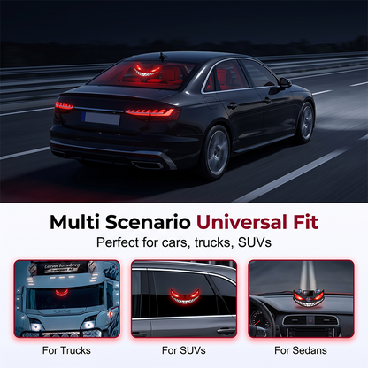 👹 2026 Sale — Over 14,000 Sold! ☀️ Solar Devil Eye LED Car Warning Light – Smart & Auto-Activated 🚗