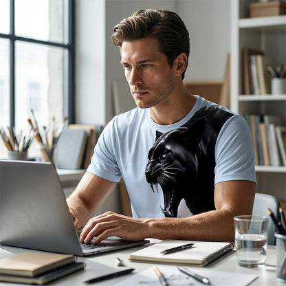 Men's Breathable Graphic Printed T-Shirt