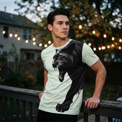Men's Breathable Graphic Printed T-Shirt