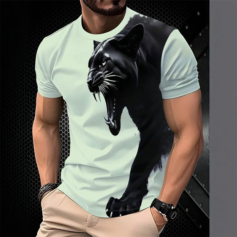 Men's Breathable Graphic Printed T-Shirt