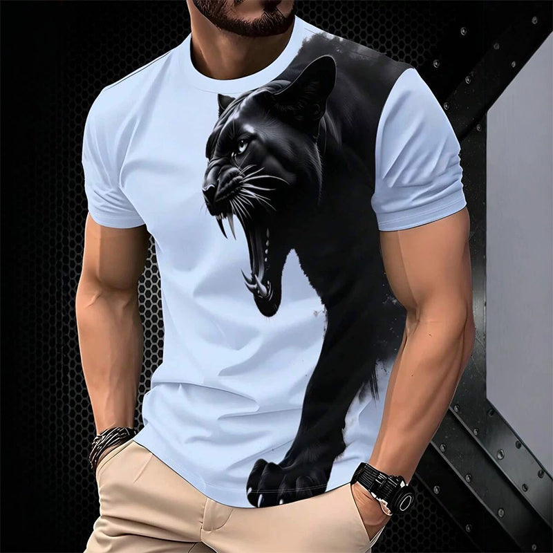 Men's Breathable Graphic Printed T-Shirt