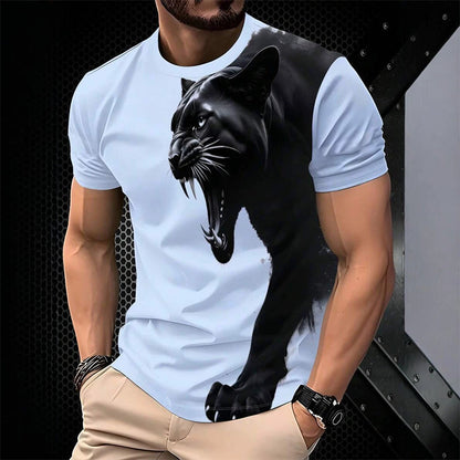 Men's Breathable Graphic Printed T-Shirt