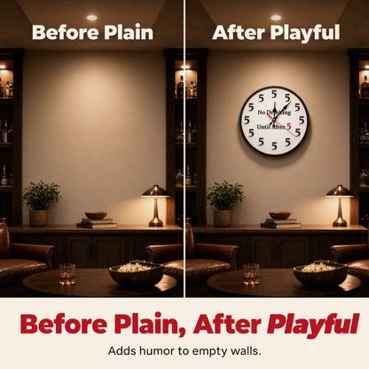 🎉 2026 Sale — Over 10,000 Sold! 🍻 Novelty Wall Clock for Party Decor – Fun & Bold Design ⏰