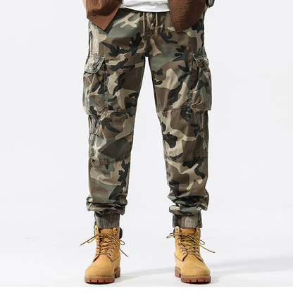🔥50% OFF NOW🪖Men’s Camouflage Cuffed Cargo Pants Multi-Pocket Casual Outdoor Trousers