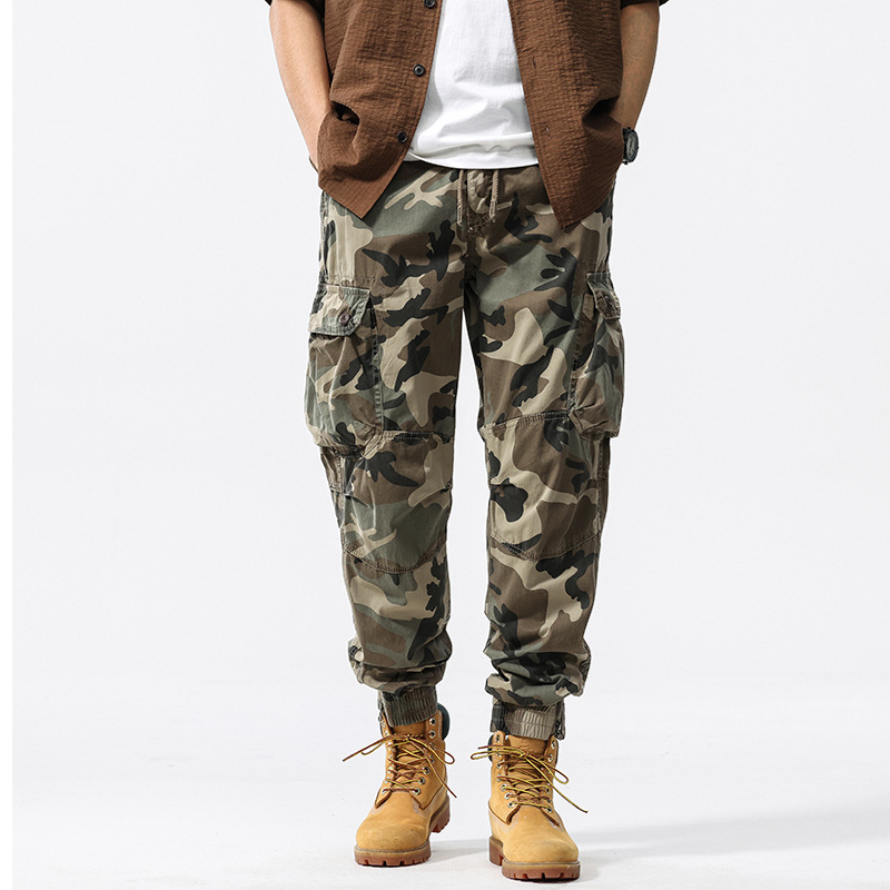 🔥50% OFF NOW🪖Men’s Camouflage Cuffed Cargo Pants Multi-Pocket Casual Outdoor Trousers