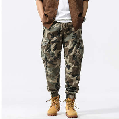 🔥50% OFF NOW🪖Men’s Camouflage Cuffed Cargo Pants Multi-Pocket Casual Outdoor Trousers