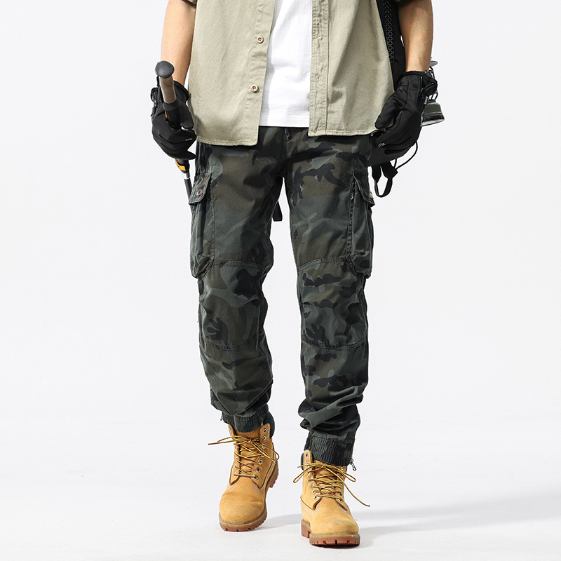 🔥50% OFF NOW🪖Men’s Camouflage Cuffed Cargo Pants Multi-Pocket Casual Outdoor Trousers