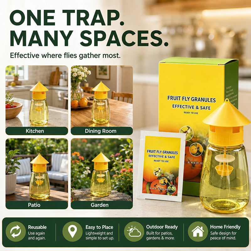 ⏰🔥LIMITED TIME 50% OFF!🔥50K+ SOLD! Indoor and Outdoor Hanging Fly Trap