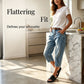 🔥50% OFF NOW👖Women’s Vintage Capri Denim Jeans, Cropped Stretch Denim Capris for Summer Daily Outfit