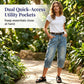 🔥50% OFF NOW👖Women’s Vintage Capri Denim Jeans, Cropped Stretch Denim Capris for Summer Daily Outfit