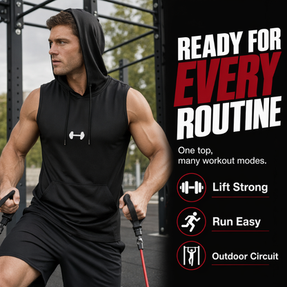 🎉 LIMITED TIME 50% OFF! 💪 Men's Athletic Sleeveless Hoodie Vest – Maximum Mobility & Lightweight Breathable Fabric 🏋️