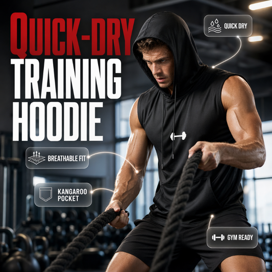 🎉 LIMITED TIME 50% OFF! 💪 Men's Athletic Sleeveless Hoodie Vest – Maximum Mobility & Lightweight Breathable Fabric 🏋️