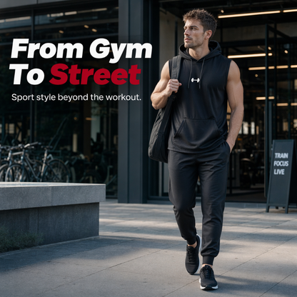🎉 LIMITED TIME 50% OFF! 💪 Men's Athletic Sleeveless Hoodie Vest – Maximum Mobility & Lightweight Breathable Fabric 🏋️