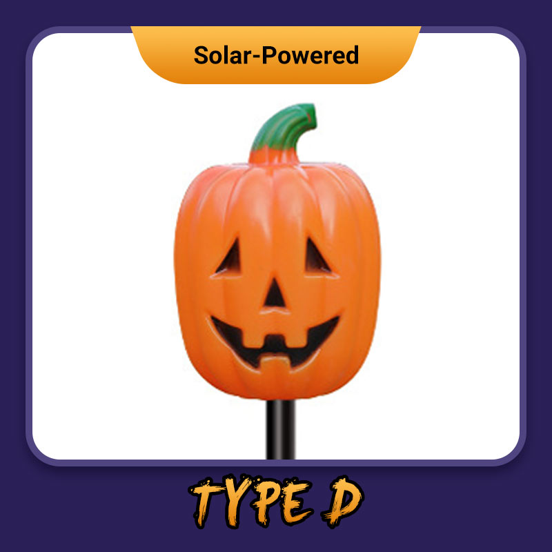 Halloween Pumpkin Garden Stake Solar Light