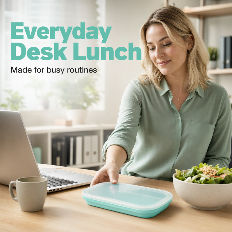 🍱 Finally, a lunch box that doesn't leak, weigh you down, or poison you with chemicals. Lightweight, BPA-free, dishwasher-safe. Lunch game = upgraded. 😎