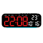 LED Display Digital Alarm Clock with Date Temp Weekday